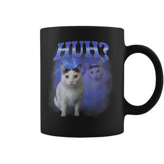 Huh Silly Cat Meme Oddly Bootleg Specific Dank Cats Coffee Mug - Monsterry