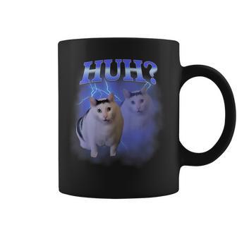 Huh Silly Cat Meme Oddly Bootleg Specific Dank Memes Coffee Mug - Monsterry