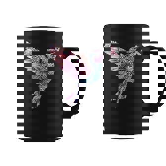 Hummingbird Pink Ribbon Breast Cancer Awareness Coffee Mug | Seseable UK