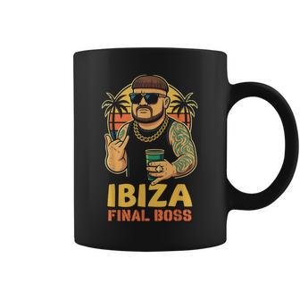 Ibiza Final Boss Disco Party Beachummer Taza de café - Regaloses