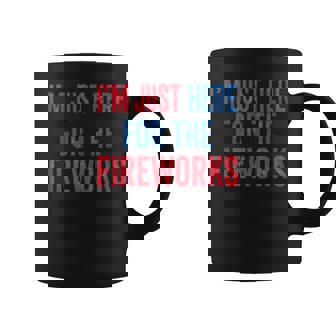 I'm Just Here For The Fireworks 4Th Of July Couple Coffee Mug - Monsterry