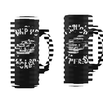 I'm Not Old I'm Classic Dad Classic Car Graphic Coffee Mug - Thegiftio