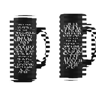I'm Very Vulnerable Right Now If Any Goth Girls On Back Coffee Mug - Thegiftio UK