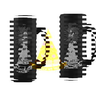 In Pizza We Trust イルミナティピザ コーヒーマグ - Kawaiitshirt