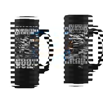 Italian Brainrot Bombardino Crocodilo Taza de café - Regaloses