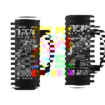 Its My 5Th Fifth Birthday Building Brick 5 Years Old Boys Coffee Mug - Thegiftio UK
