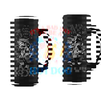 It's A Bad Day To Be A Hot Dog 4Th Of July Fun Hot Dog Lover Coffee Mug - Thegiftio