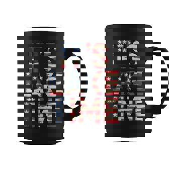 It's Lake Time Patriotic American Flag Usa 4Th Of July Coffee Mug - Monsterry