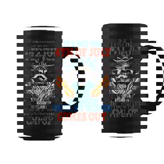 It's Not The 4Th Of July Until My Weiner Comes Out Hotdog Coffee Mug - Monsterry