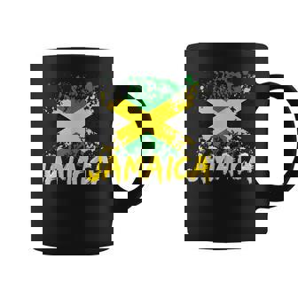 Jamaica Retro Vintage Watercolors Sport Jamaican Flag Coffee Mug | Seseable FR