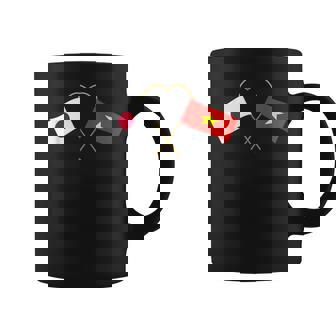 Japanese Flagietnamese Flagベトナムの遺産 ベトナムのルーツ 日本の国旗 ベトナムの国旗 コーヒーマグ - Kawaiitshirt