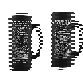 Jdヴァンス軍事選挙2028年アメリカ国旗支持のための兵士 コーヒーマグ - Kawaiitshirt