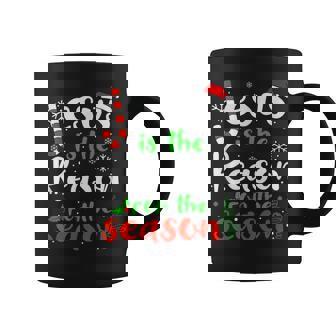 Jesus Is The Reason For Theeason クリスマス 神の信仰 コーヒーマグ - Kawaiitshirt