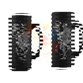 Jesus Reitet Ein Dinosaure Chemise Raptor Dinosaure Parodie Tasse - Cadeauxyz