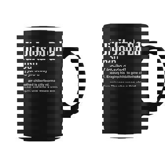 Jiu-Jitsu Dad Definition Bjj Brazilian Jui Jitsu Fathers Day Coffee Mug - Monsterry