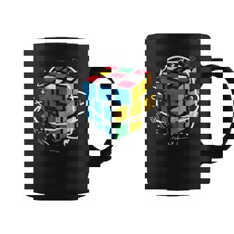 Juegos De Cerebro De La Mente Puzzle Rubix Cube Resolver Problemas De Matemáticas Taza de café - Regaloses