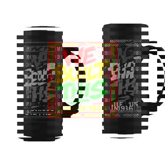 Junenth 1865 Black History Month Men Coffee Mug | Mazezy