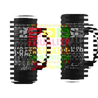 Junenth 1865 Equality Is Greater Than Division Math Coffee Mug | Mazezy