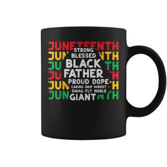 Junenth Black Fathers Day Dad Black African June 19Th Men Coffee Mug - Thegiftio