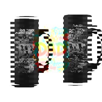 Junenth Dad Black Father Father's Day Strong Dope Black Coffee Mug | Mazezy
