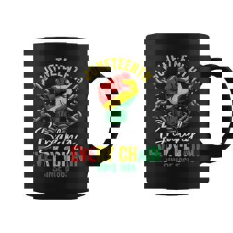 Junenth Freedom Breaking Chains Since 1865 Black Pride Coffee Mug | Mazezy