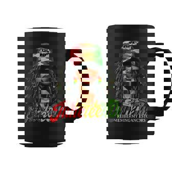 Junenth Loc'd Hair Remebering My Ancestors Coffee Mug | Mazezy