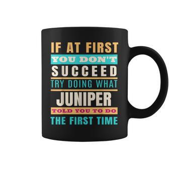 Juniper Nombre Personalizado Camisa Juniper Nombre Taza de café - Regaloses