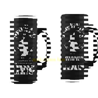 メンズ Just A Dude Who Loves Rabbits ユーモアラビットマン コーヒーマグ - Kawaiitshirt