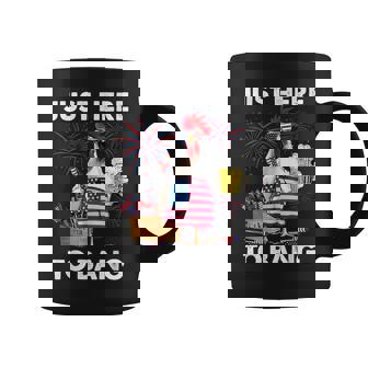 Just Here To Bang Chicken Beer Fireworks 4Th Of July Coffee Mug | Mazezy