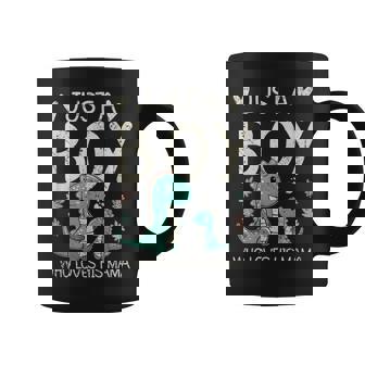 Just A Boy Who Loves His Mama Mommy And Boy Matching Coffee Mug | Mazezy