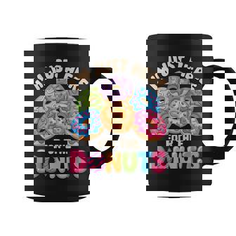Im Just Here For The Donuts Fun Saying Quote Humor Donut Day Coffee Mug - Monsterry