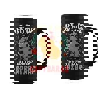 Just A Girl Who Loves Capybaras Cute Rodent Animal Coffee Mug | Mazezy