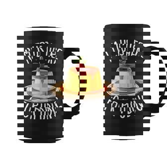 Just Here For Pudding デザイン メンズ レディース デザートプリン コーヒーマグ - Kawaiitshirt