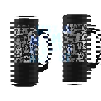 Just A Mama Who Loves Her Boy Mommy Happy Mother's Day Mom Coffee Mug | Mazezy