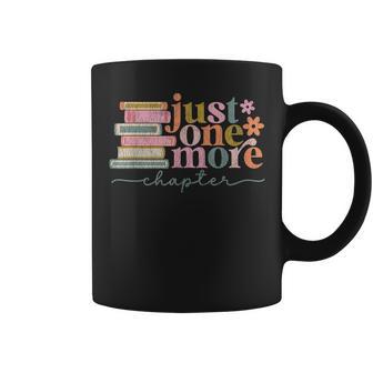 Just One More Chapter Floral Book Reading Teacher Bookworm Coffee Mug - Thegiftio