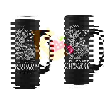 K Is For Kindergarten Teacher Leopard Back To School Kinder Coffee Mug | Mazezy