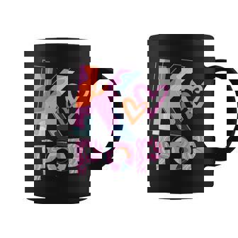 K-Pop Camo K-Pop Music Cuello Taza de café - Regaloses