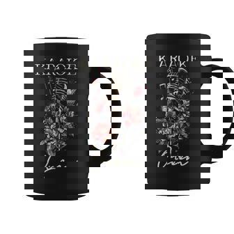 Karaoké Queeninger Microphoneintage Fleurs Chanteur Tasse - Cadeauxyz