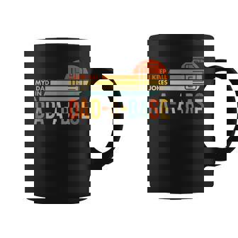 I Keep All My Dad Jokes In A Dad-A-Base Vintage Fathers Day Coffee Mug - Monsterry