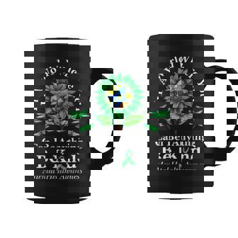 Be Kind Green Ribbon Sunflower Mental Health Awareness Coffee Mug | Mazezy