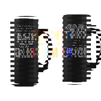 Kinda Busy Being A Teacher And A Dog Mom For Dog Lovers Coffee Mug - Monsterry