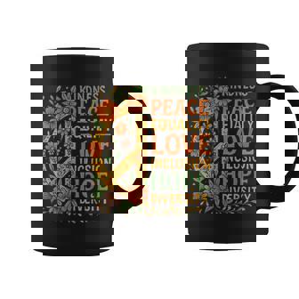 Kindness Peace Equality Love Inclusion Hope Diversity Social Coffee Mug - Thegiftio UK