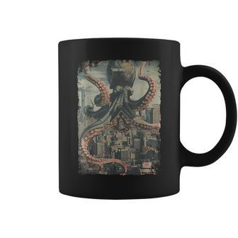 Kraken Del Monstruo Del Pulpo Del Horror Póster Pulpo Taza de café - Regaloses