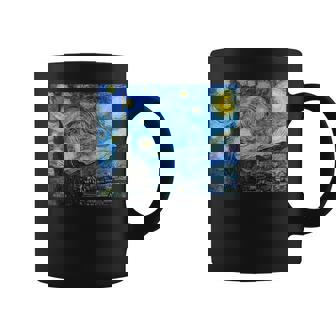 La Noche Estrellada Deincentan Gogh 1889 Pintura Famosa Taza de café - Regaloses