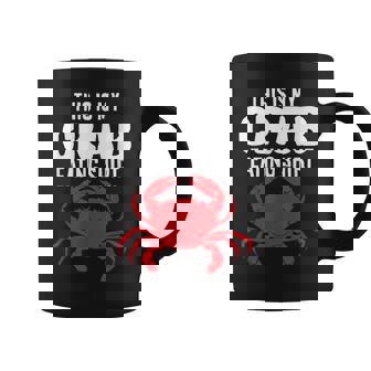 Langosta Mariscos Amante Comer Cangrejos Este Es Mi Cangrejo Comer Taza de café - Regaloses