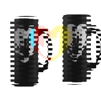 Langue es Cœur Amourintage Personnesourdes Tasse - Cadeauxyz