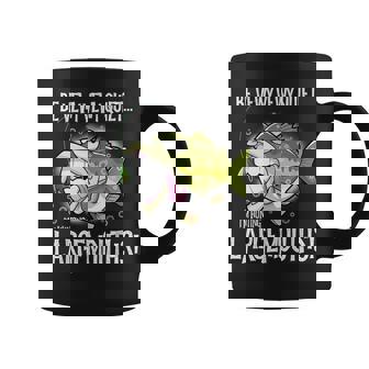 Largemouth Hunter 面白いビッグバス釣りユーモア コーヒーマグ - Kawaiitshirt