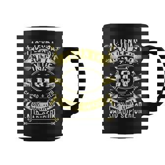Las Leyendas Nacen En 1981 44 Años Cumpleaños Hombre Regalo Taza de café - Regaloses