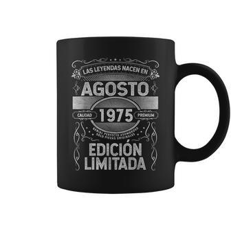 Las Leyendas Nacen En Agosto De 1975 50 Años Cumpleaños Taza de café - Regaloses
