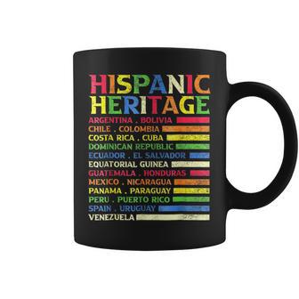 Latin Countries Flag Latino National Hispanic Heritage Month Coffee Mug - Monsterry